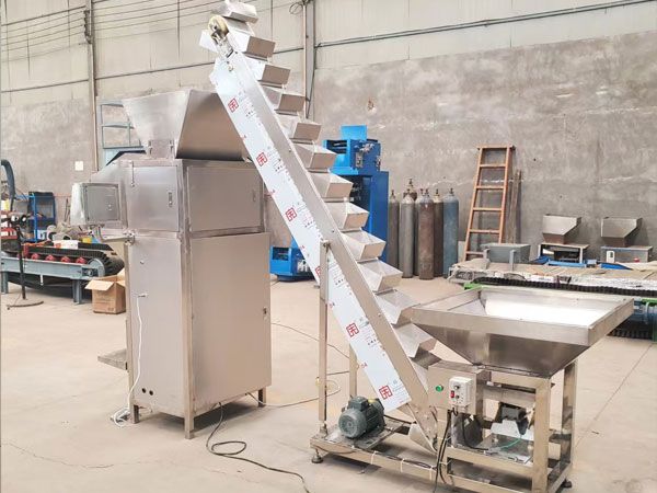 提升機+5公斤小包裝機用戶安裝現場